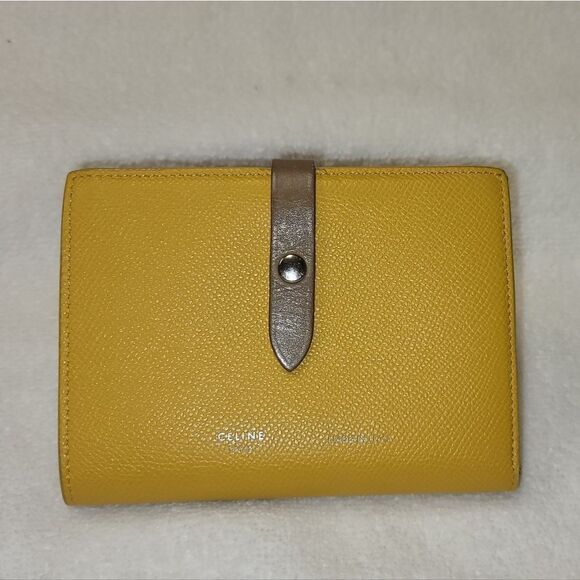 Celine Medium Strap Wallet in Yellow Gold - Picture 1 of 8
